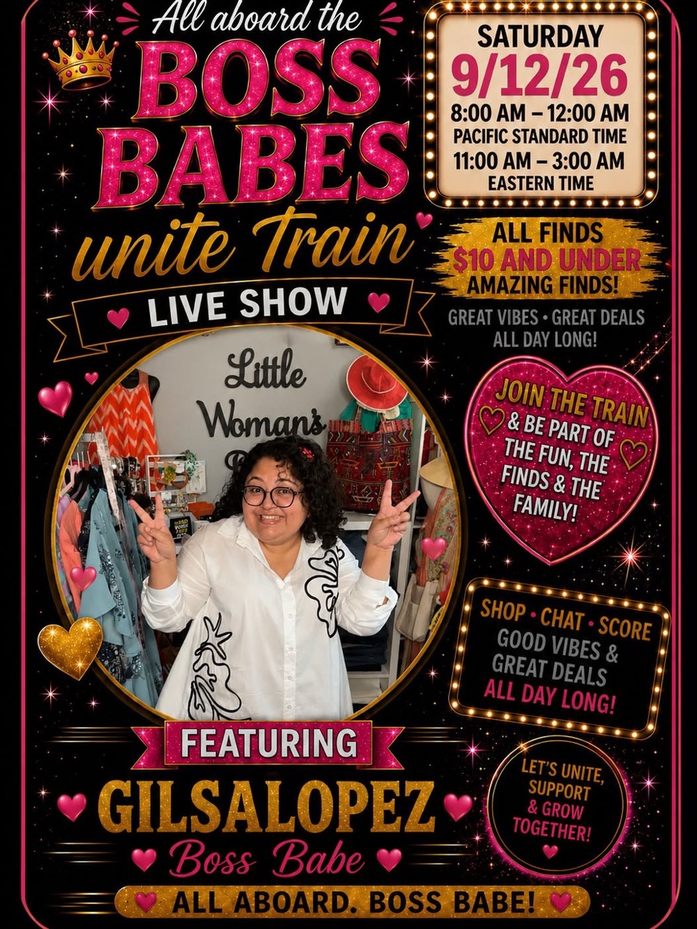 Boss Babes unite train $10 and under